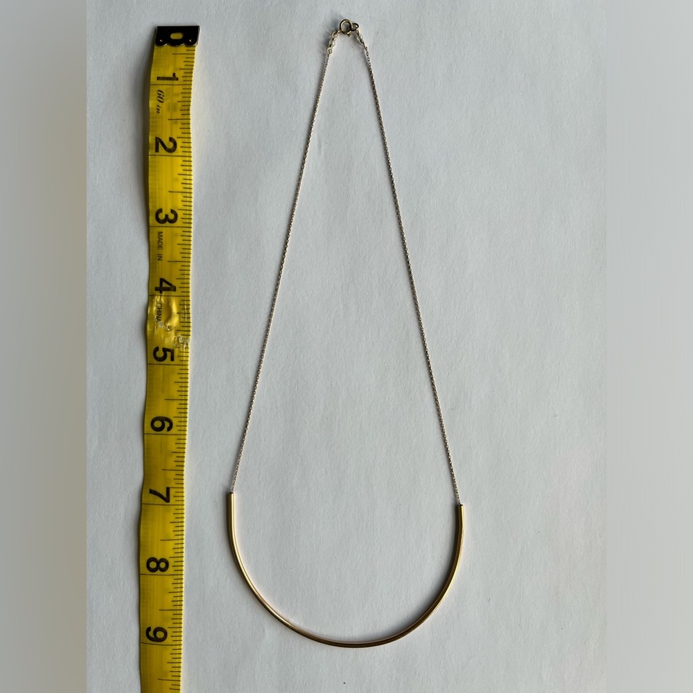 Jen Ellis gold fill arch necklace